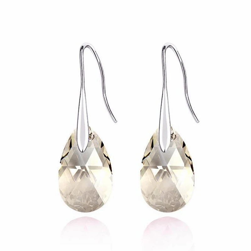 

Dangle Water Drop Earrings 100% Original embellished with Crystal from Swarovski Piercing Party Accessories jewelry for brides
