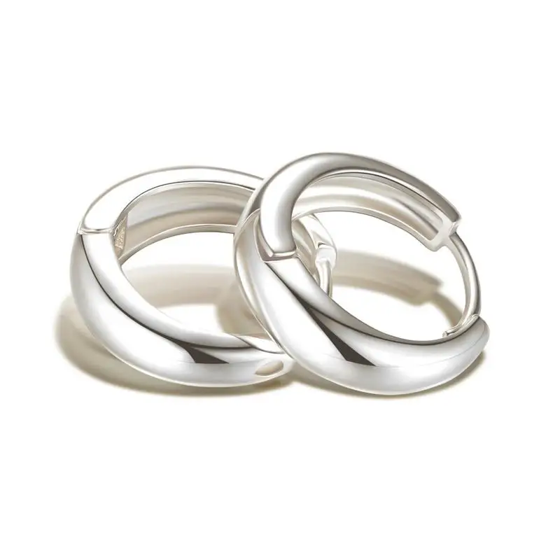 

New Korean Fashion Simple Smooth Round Earrings Metal Trendy Earring Jewelry Accessories Earrings For Women Female Ladies Gift