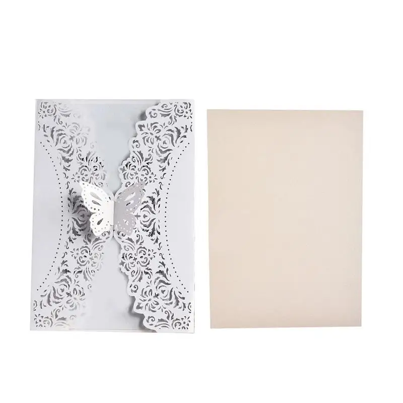  10PCS Invitation Greeting Card Exquisite Pattern Invitations Set for Wedding Birthday Party Supplie - 32989942554