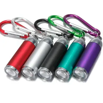 

High Quality Mini Bright Convex Mirror LED Flashlight Aluminum Torch Portable for Outdoor Hiking Camp Keychain Light