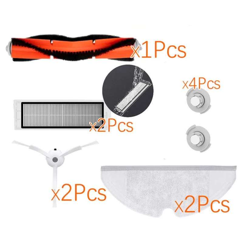 

11pcs/kit Replacement Parts For Xiaomi Roborock Robot S50 S51 Vacuum Cleaner New