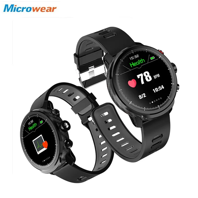 

Microwear L5 Smart Watch Nordic NRF52832 64KB RAM 512KB ROM IP68 Waterproof Watch Bluetooth Heart Rate Monitor for Android IOS