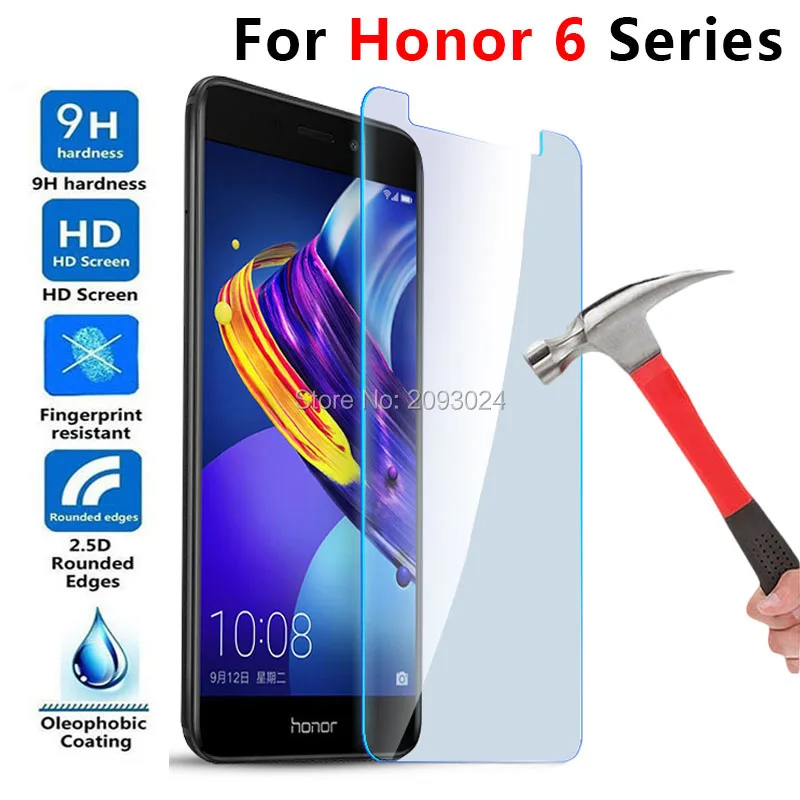Защитное стекло Honor 6c Pro закаленное для Huawei 6a 6x6 Plus C X A C6 X6 A6 Защитная пленка экрана