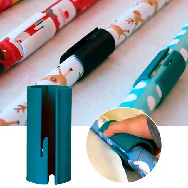 Mini Sliding Wrapping Paper Cutter Wrapping Paper Roll Cutter Cuts Christmas Craft Quick Seconds