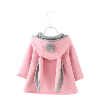 

Infant Clothing For Baby Girl Jackets Toddler Princess Long Sleeve Casual Baby Coat Newborn Hooded Warm Kids Outerwear Clothes