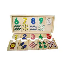 Монтессори, деревянные Математические Игрушки, граф, геометрическая форма, познавательные цифры, игрушки для детей, Детские Игрушки для раннего образования