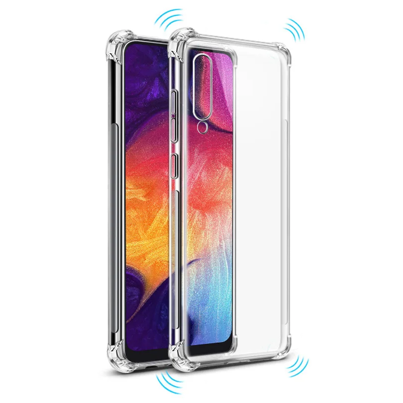 Тонкий прозрачный чехол для Samsung Galaxy A30 A70 A50 A20 J4 J6 Plus A6s A9 A6 A8 2018 A10 J2 | Мобильные