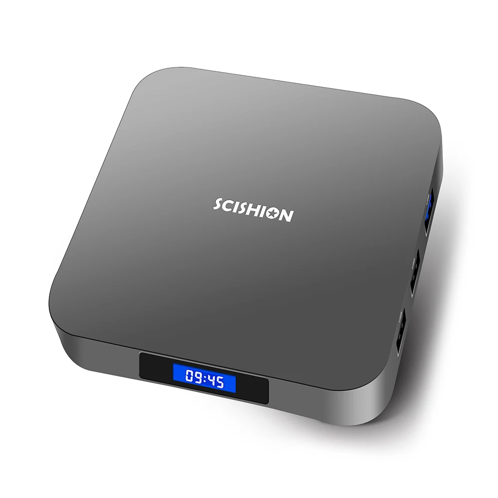 Ai One Android 8.1 Smart Tv Box Wifi Set Top Box Bluetooth 4.0 Rockchip 3328 Media Player With Voice Control