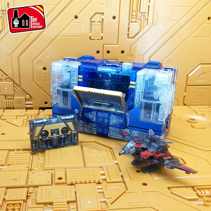 

KBB Transformation Robot Toys Deformation Action Figure THF-1t Transparent mp-13 Sound Wave Children Toys 25cm