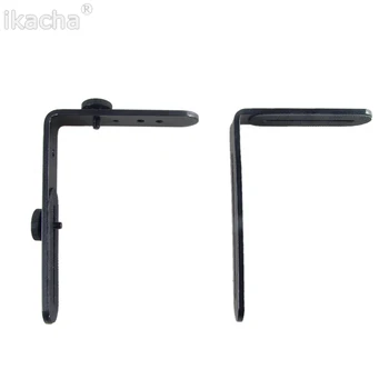 

1/4 Hot Shoe Adapter Camera Flash Bracket L Bracket Bilateral Frame Twin Double L-Bracket Hopder Stand for Canon Nikon Camera