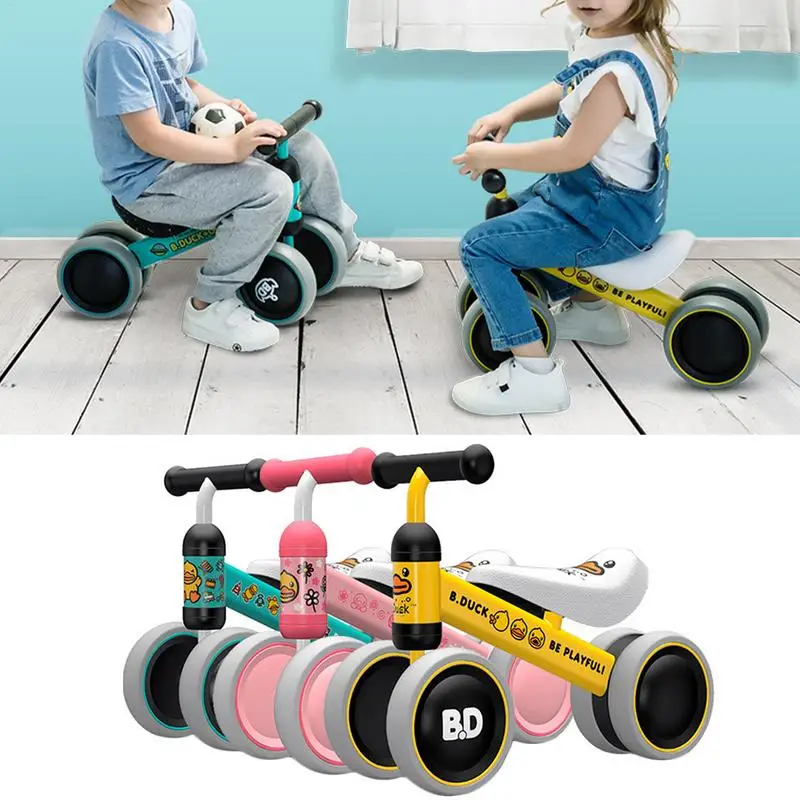 

Four Wheel Children Balance Bikes Scooter Baby Walker Infant 1-3years Scooter Balanced Four-wheeler No Foot Pedal Driving Bike