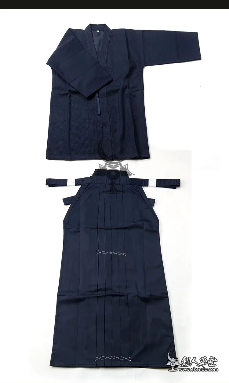 -IKENDO.NET-KH001- Kendo Uniform Set - Standard - Navy KENDO UNIFORM SET  for beginners - kendo uniform kendo gi hakama set - AliExpress, image size:750x1254