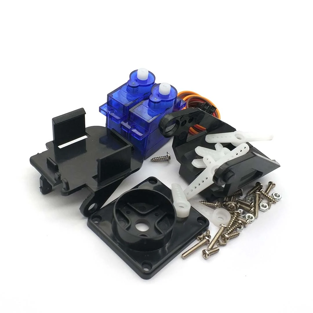 

1 Set PT Pan/Tilt Camera Platform Anti-Vibration Camera Mount For Aircraft FPV + 2 Pcs SG90 9g Servo