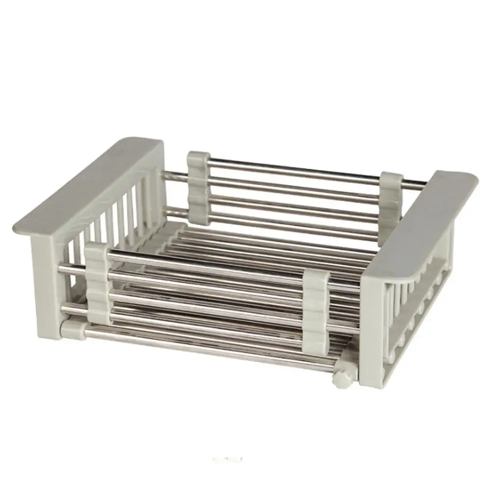 

Multifunctional Hollow Washing Basket Kitchen Sink Binaural 304 Stainless Steel Drain Rack Dish Drying Rack Drain Basket Drip Tr