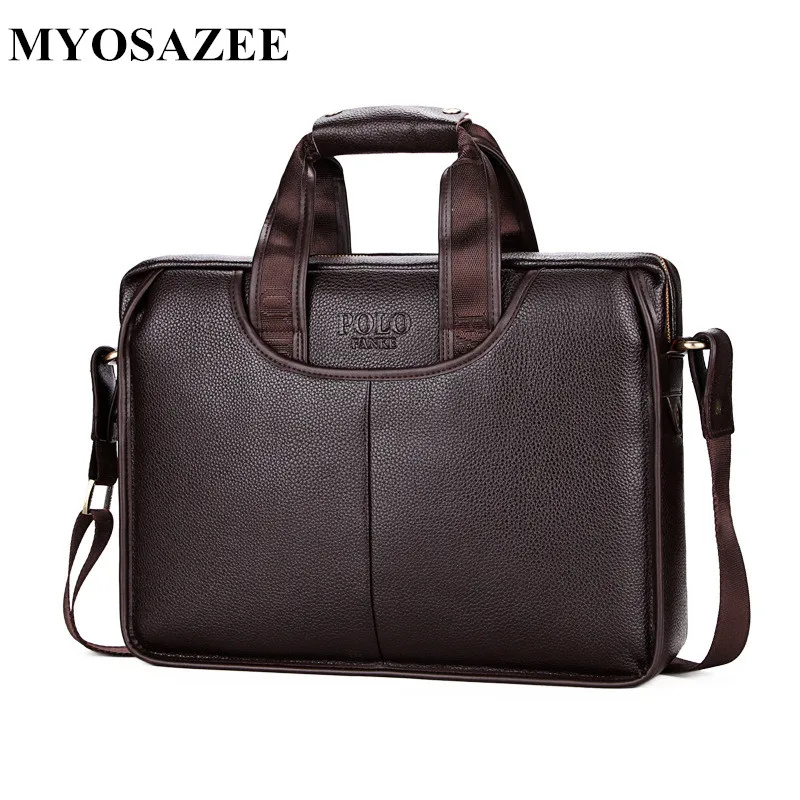 

Men's Briefcases PU Leather Men Crossbody Bags Business Male Messenger Shoulder Bags Travel Maleta