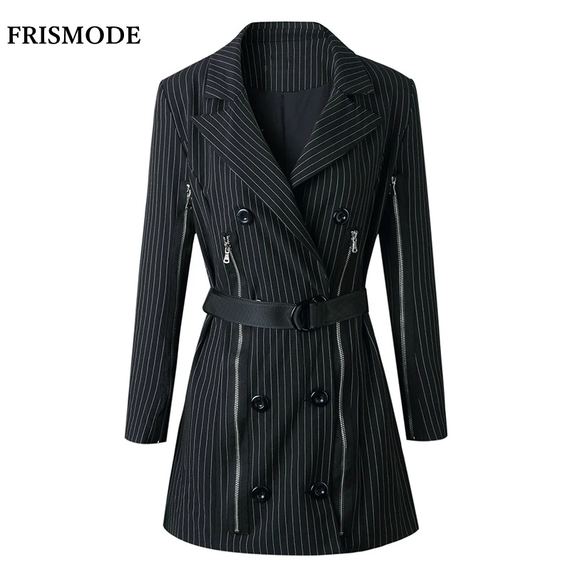 Aliexpress.com : Buy Notched Collar Long Sleeve Striped