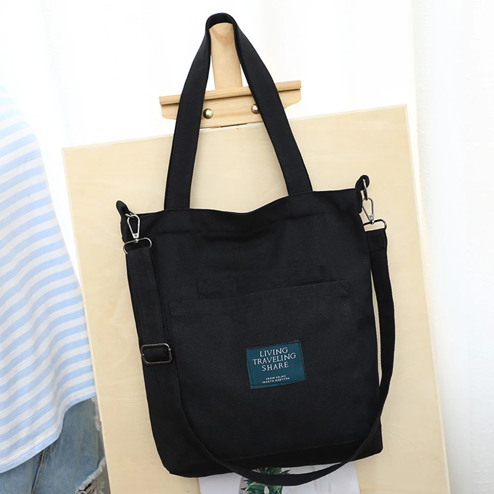  Canvas Handbag Women Shoulder Bag with Removable Strap Multi Pockets Crossbody Wear Resistant Casua - 32955822410