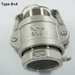 4 & Quot; Adaptador Camlock Rápido Tipo B + Un Acoplador de Acero Inoxidable 304 Bspt Rosca 4 & Quot; Adaptador Camlock Rápido Tipo B + Un Acoplador de Acero Inoxidable 304 Bspt Rosca
