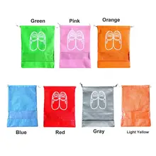 Дорожная сумка для хранения обуви с верхом на завязке нетканые сумки для обуви перспективная сумка для стирки пыленепроницаемые бахилы Organizador