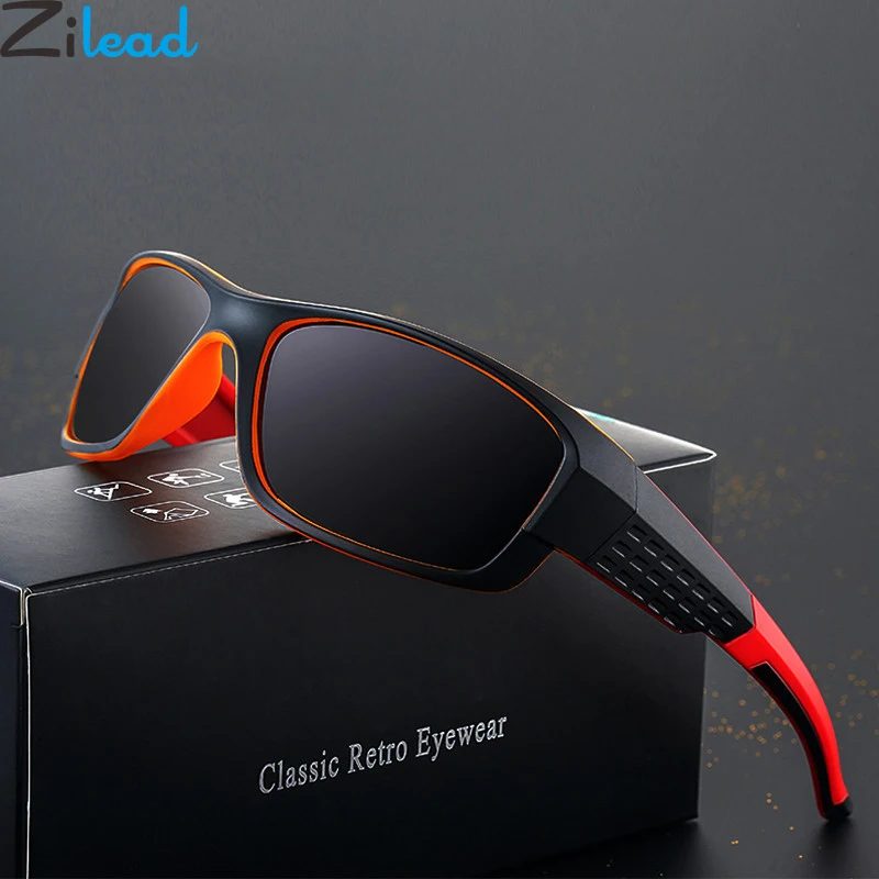 Zilead, мужские поляризованные солнцезащитные очки, брендовые, для ночного видения, для вождения, солнцезащитные очки для мужчин, очки, UV400, Gafas De Sol