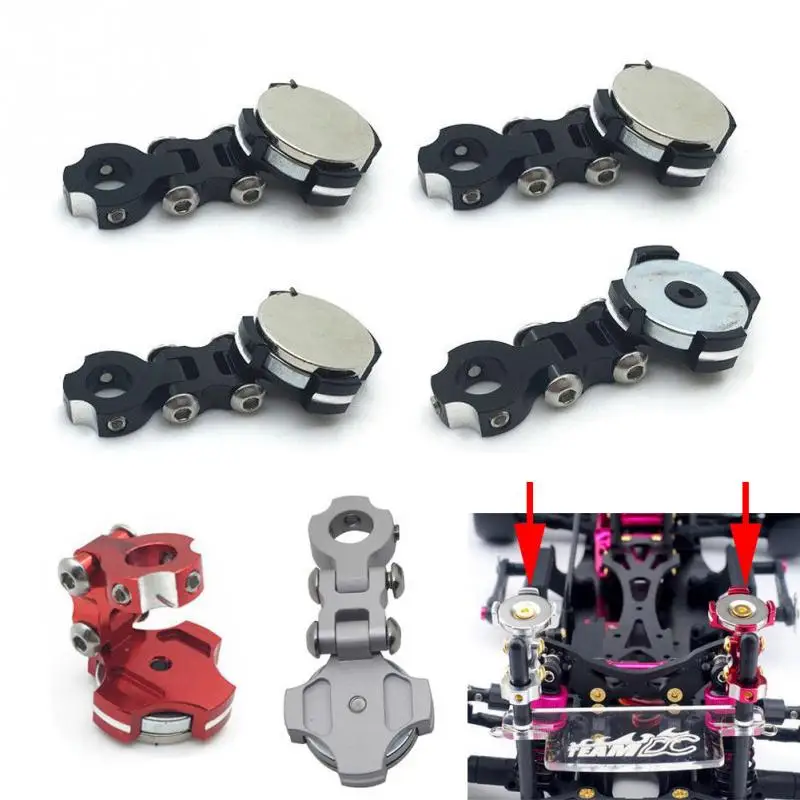 

Alloy Magnetic Stealth Invisible Post Mount Body RC Car Parts For 1:10 RC SCX10 D90 Sakura D3 D4