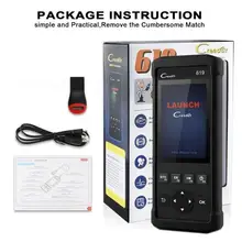 Аксессуары для автомобиля OBD2 сканер CR619 двигателя антиблокировочная система тормозов система пассивной безопасности O2 Сенсор мониторинга Creader инструмент ODB2 Автомобильный Диагностический прибор OBD 2 Автомобильный сканер