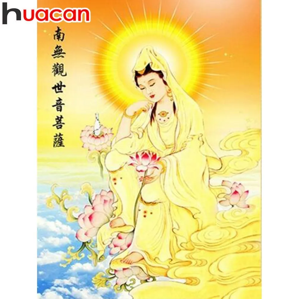 

HUACAN Diamond Painting Full Square Religion Maitreya Buddha 5D DIY Diamond Embroidery Mosaic Decoration Picture Of Rhinestone