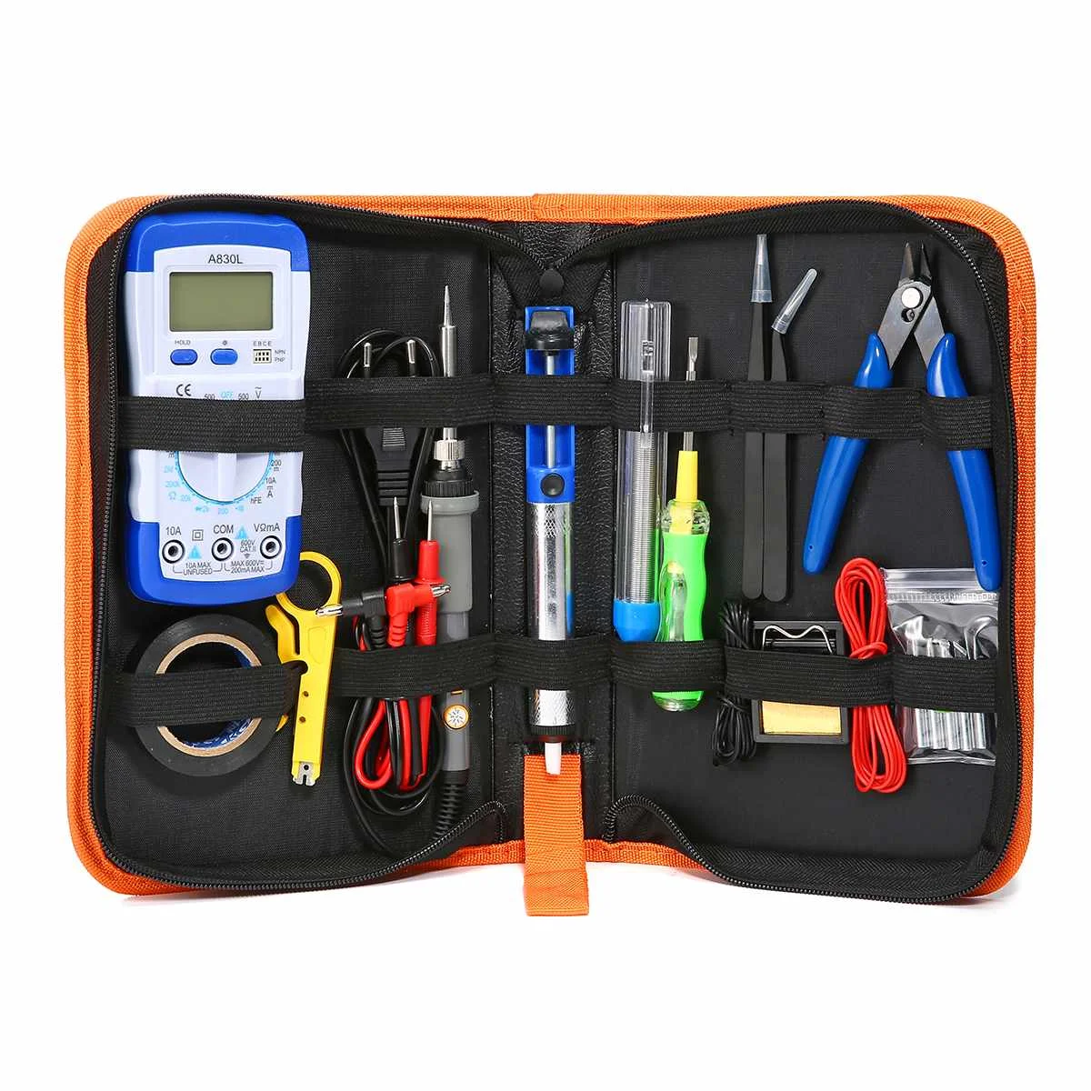  New 20pcs EU 220V US 110V 60W Adjustable Temperature Electrical Soldering Iron Kit Welding Repair M