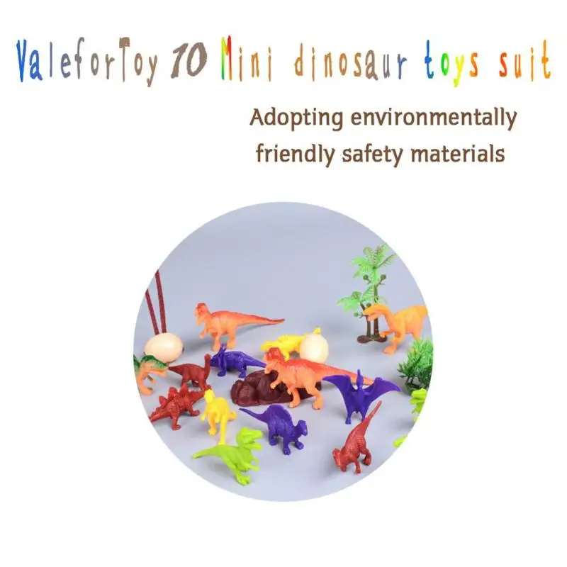 10pcs Simulation Dinosaur Plastic Toys Kids Animals Model Room Ornament 10pcs Simulation Dinosaur Plastic Toys Kids Animals Model Room Ornament