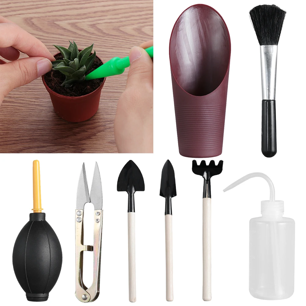 

13 pcs Transplanteren Outdoor Bonsai Gereedschap Mini Tuin Handgereedschap Planten Bloem Succulent Miniatuur Tuingereedschap
