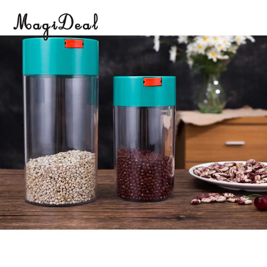 Vacuum Sealed Storage Jar Can Container for Coffee Beans, Tea and Dry