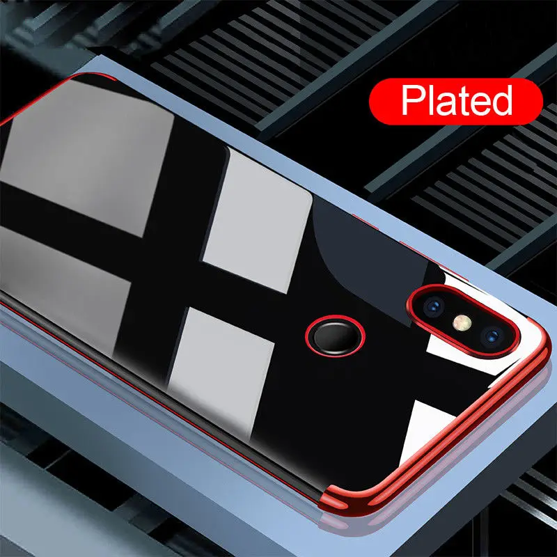 

Plating Silicone TPU Phone Case on Redmi Note 6 5 pro 5A 6A S2 Luxury Soft Shell For Xiaomi Mi8 Lite 8SE Pocophone F1 MAX3 6X A2
