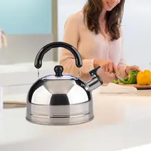 Чайник со свистком, утолщенный чайник из нержавеющей стали с плоским дном для семейного бара, вечеринок, ресторанов, подарков