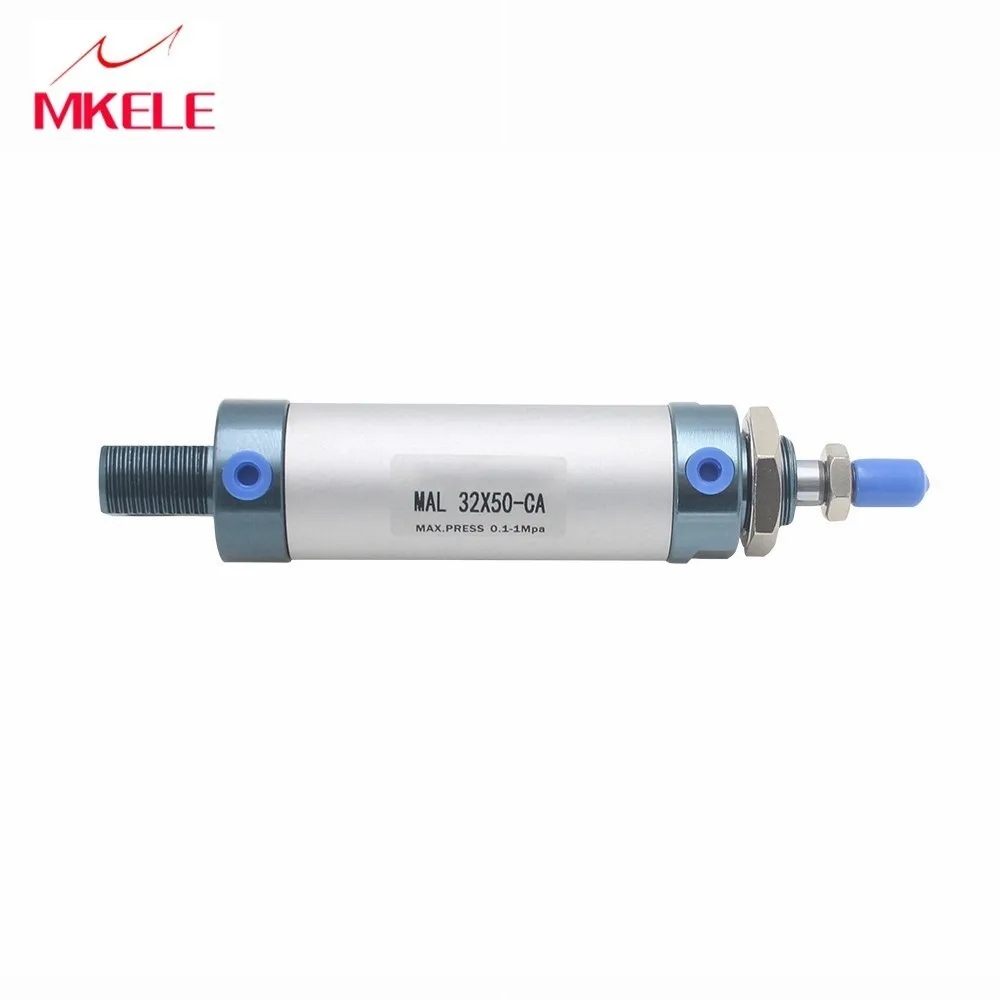 

Mal32-50-ca Type Mini 32mm Bore Pneumatic Cylinder Double Acting Aluminum Alloy Cylinder 50 Stroke Air Piston