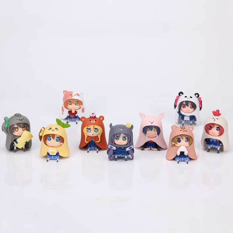 

9 styles Anime Sankaku Head Himouto! Umaru-chan Doma Umaru PVC Action Figures toys Anime figure Toys For Kids children gifts