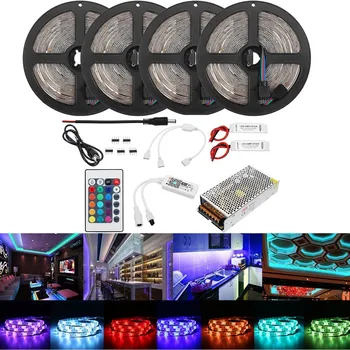 

AC110-240V 20M 2835 RGB Flexible Waterproof LED Strip Light Kit Alexa Smart Home Wifi Control APP Wireless Control TV Light
