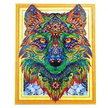 Фото на заказ! Diy Алмазная Картина вышитая голова Волка узор алмазная живопись украшение дома-палка дрель площадь Размер 40x50C