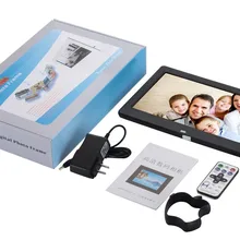 Super Slim 10,1 10 дюймов TFT ЖК-дисплей цифровой Рамка для фотографии; альбом MP4 фильм плеер Будильник 16:9 1024*600