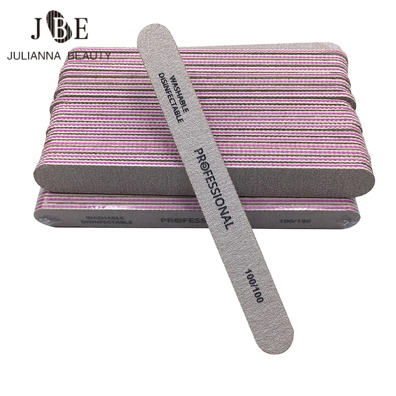 

50Pcs Sanding Nail Files 100/100 Manicure Nail Buffing Nail Files & Buffer Professional Salon Nail Art Tools Beauty Ongles