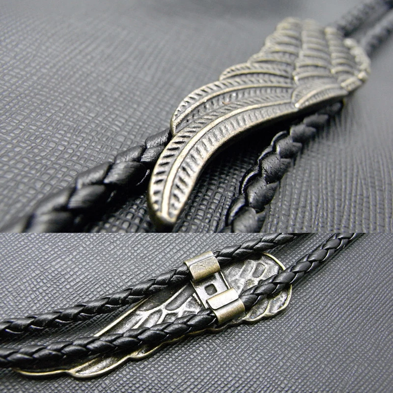 New Arrivals Freedom Wing Men T Shirt Bolo Tie Bronze Color Vivid Men Neck Ties Party And Daily Casual Men Accessories
