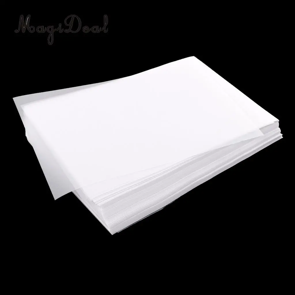 MagiDeal 200 шт. 63gsm Clear Прозрачный отслеживания Бумага листы для рисования 15x10 см для Скрапбукинг карты искусству изготовления Бумага Декор