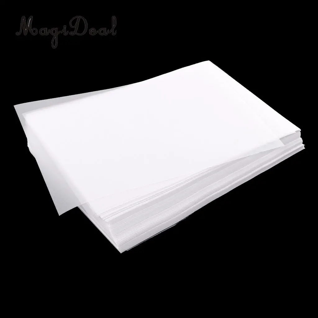 Прозрачные полупрозрачные листы для черчения MagiDeal 200 шт. 63gsm рисования 15x10 см