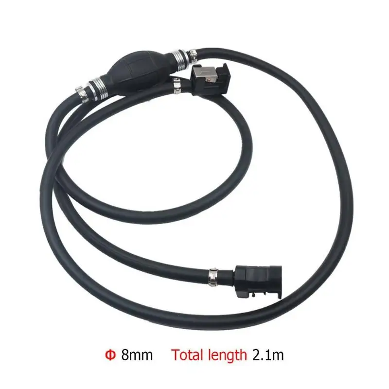 Best 8mm Rubber Fuel Pump Fuel Line Hose Outboard Boat Engine Petrol Tank Connectors Kit Moteur Bateau For Car Boat Marine
