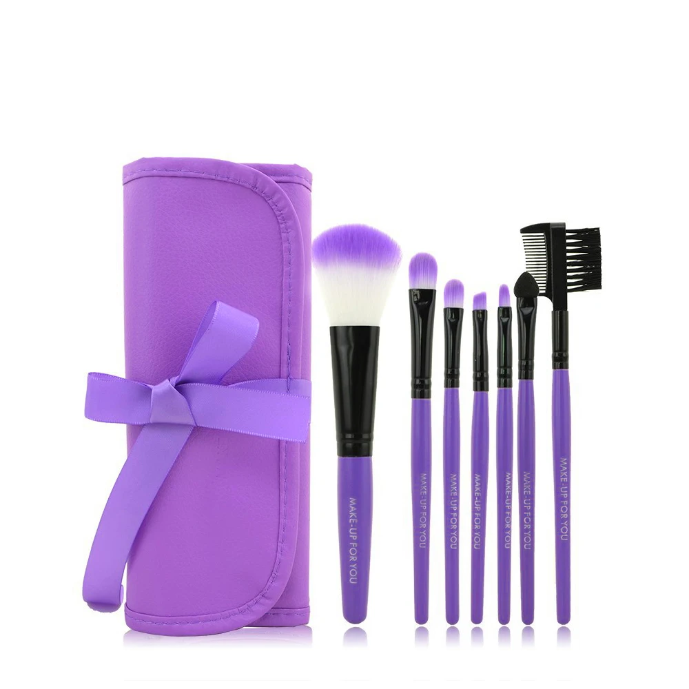 

Make Up Brushes Set 7 Pcs/Lot Foundation Brushes Eye Shadow Blending Eyeliner Powder Lip Brushes Professional Cosmetic With Bag
