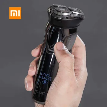 

Xiaomi Electric Shaver Pinjing SO WHITE ES3 USB Rechargeable Razor 3 Bades Electric Razor for Men Beard Trimmer Shaving Machine