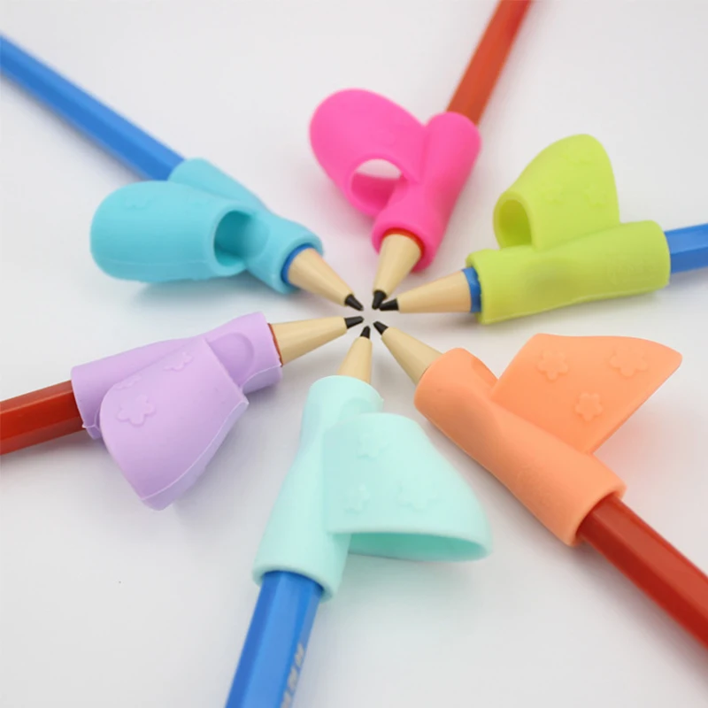 

School Supplies 3Pcs/Set Non-toxic Children Pencil Holder Pen Writing Aid Grip Posture Correction Tools Office