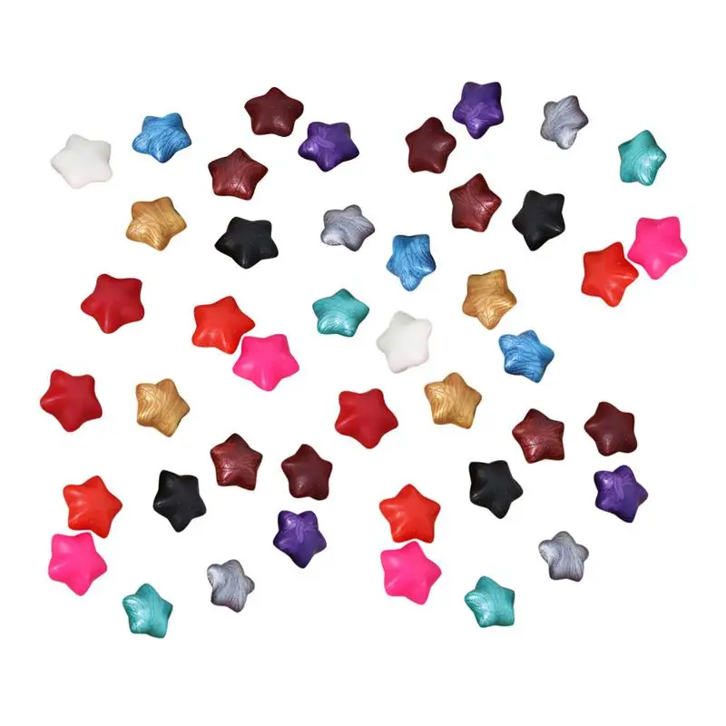 

100 pcs/Pack Assorted Color Star Shaped Retro Non-toxic Sealing Wax Beads for Sealing Invitation Letter Stamp Postcard