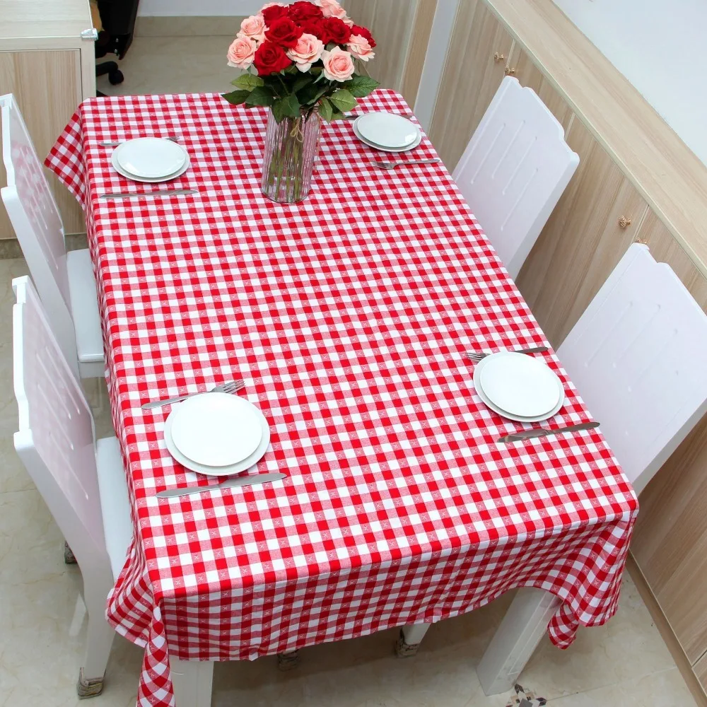 

Tower Decorative Plaid Table Cloth Rectangular Dining Table Cover Obrus Tafelkleed Mantel Mesa Nappe Disposable Tablecloth
