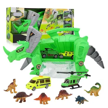 

Portable Dinosaur Storage Toy Car Mini Dinosaur Toy Car Model Portable Storage Carrier For Kids Birthday Gift Holiday Present