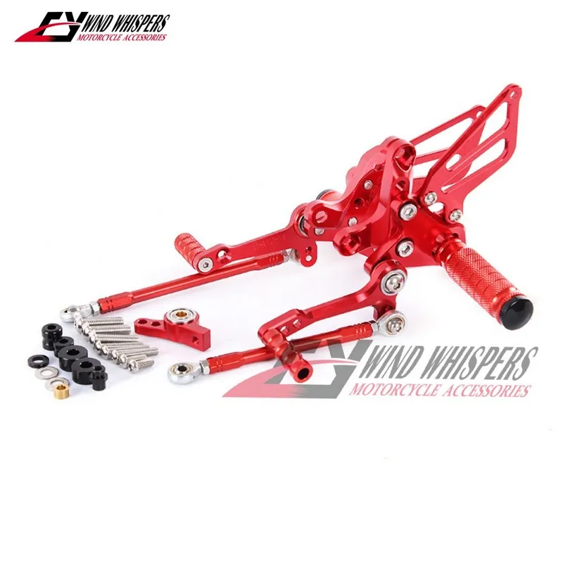 

Motorcycle CNC Adjustable Rearset Footpeg Foot Pegs Rear Sets For Ducati 848 EVO 2008 2009 2010 2011 2012 2013